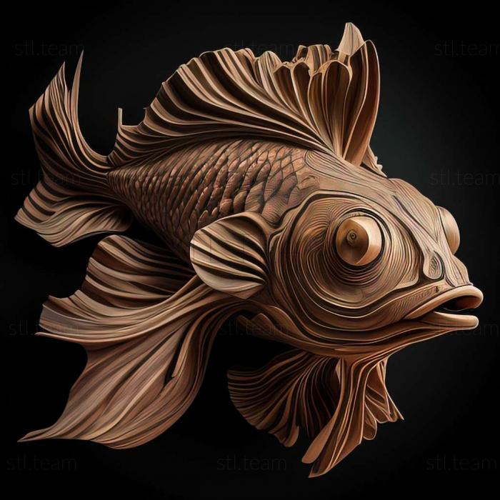 3D модель Псевдоанцистра риба (STL)